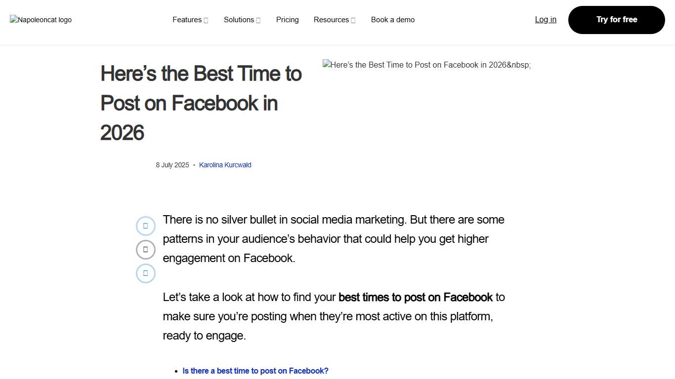 Here’s the Best Time to Post on Facebook in 2026